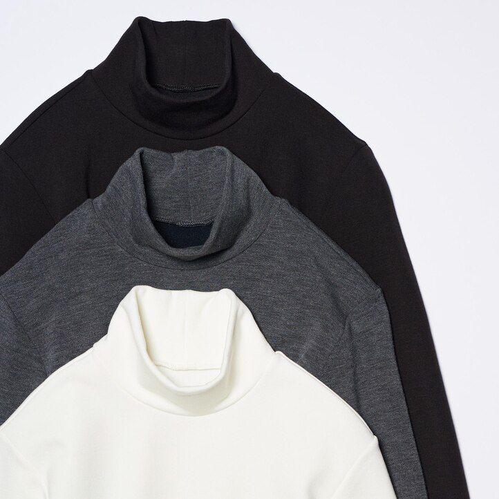 camisetas térmicas uniqlo heattech ultra warm con cuello alto y mangas para mujer