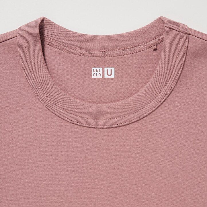 camisetas uniqlo de cuello redondo y manga corta para mujer color blanco
