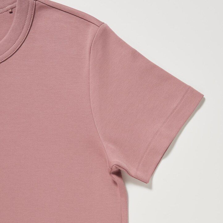camisetas uniqlo de cuello redondo y manga corta para mujer color blanco