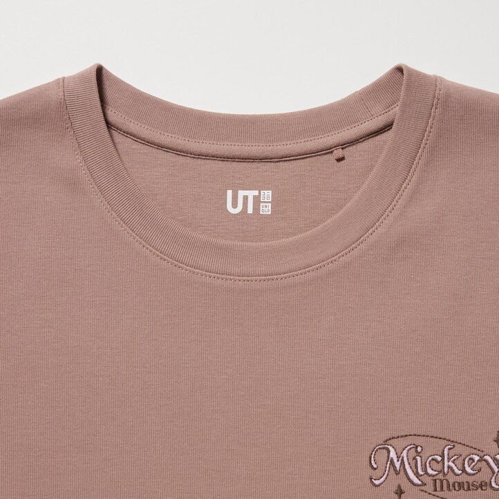camisetas estampadas uniqlo disney collection mini ut para mujer color marrón