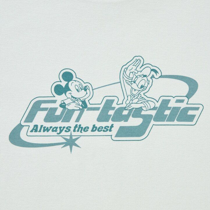 camisetas gráficas uniqlo disney collection mini ut para mujer color verde claro