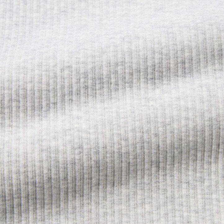 camisetas cortas de cuello redondo acanaladas rosas de uniqlo para mujer