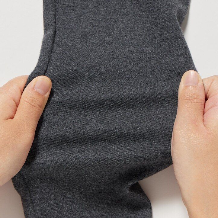 camisetas de mujer uniqlo de algodón liso elástico con cuello redondo y mangas cortas color negro