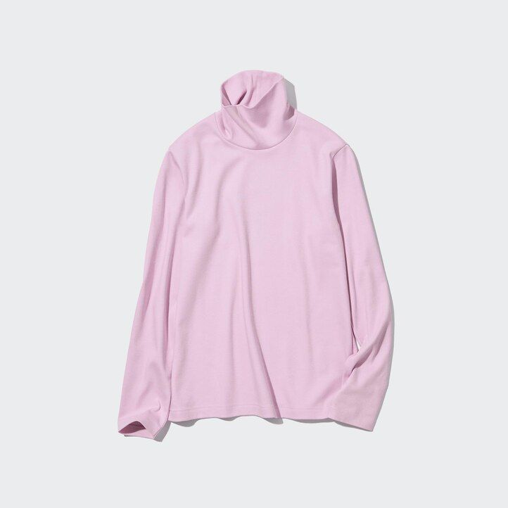 camisetas uniqlo negras de algodón liso con mangas elásticas para mujer