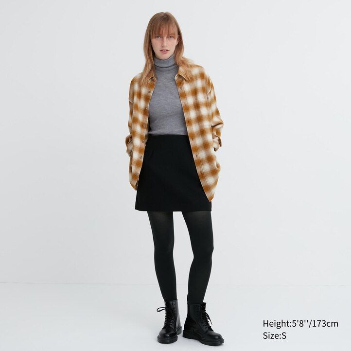 mallas térmicas uniqlo heattech para mujer color gris oscuro