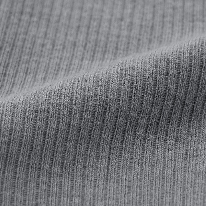 mallas térmicas de punto acanalado heattech de uniqlo para mujer en gris