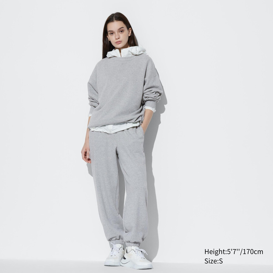 joggers uniqlo para mujer color gris - uniqlo