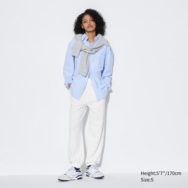 joggers uniqlo para mujer color gris - uniqlo