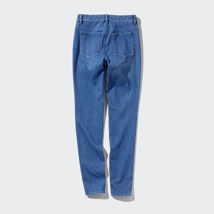 tops vaqueros ultraelásticos uniqlo para mujer en azul