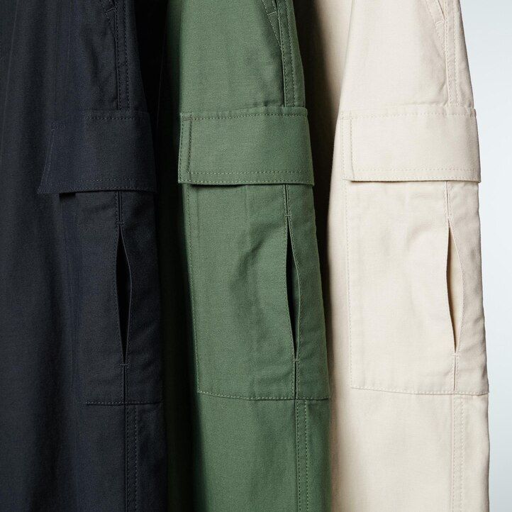 tops de mujer uniqlo wide straight legrgo gris oscuro
