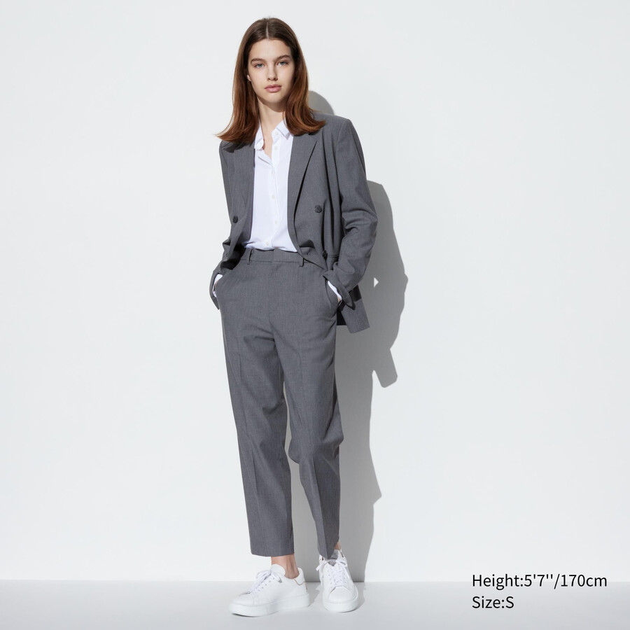 tops uniqlo smart hasta el tobillo para mujer en gris