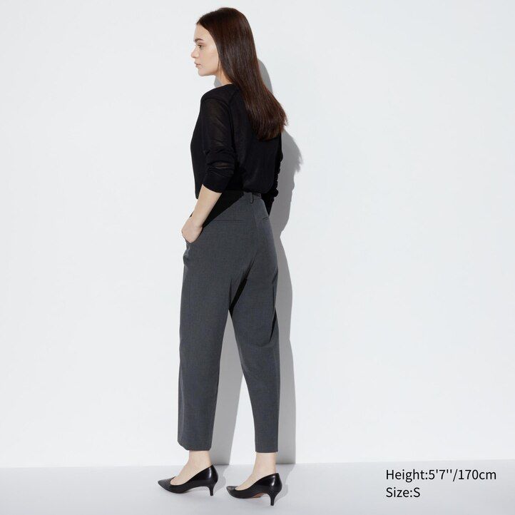tops uniqlo smart hasta el tobillo para mujer en gris