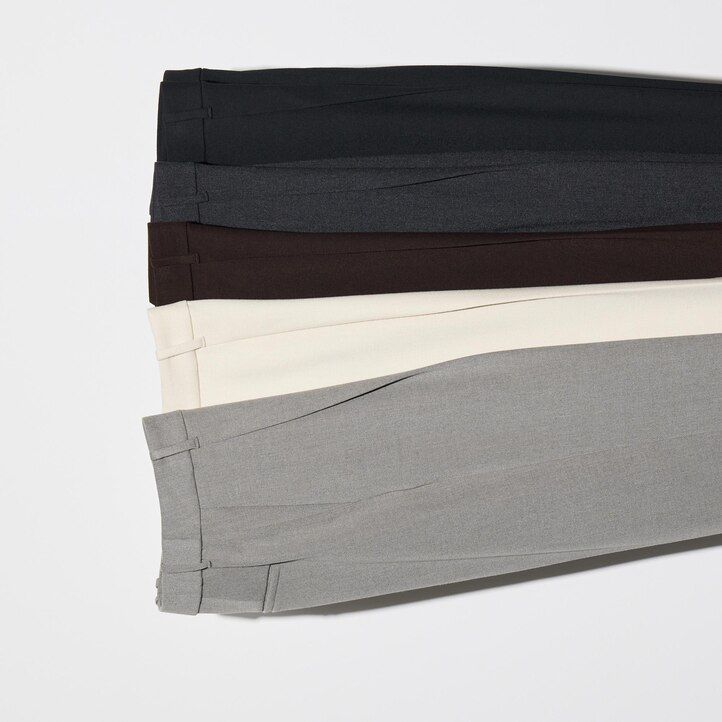 tops plisados uniqlo heattech para mujer en marrón oscuro
