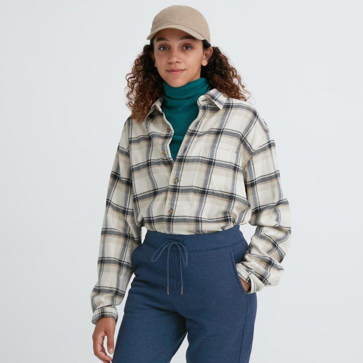 tops blancos uniqlo heattech pile lined para mujer