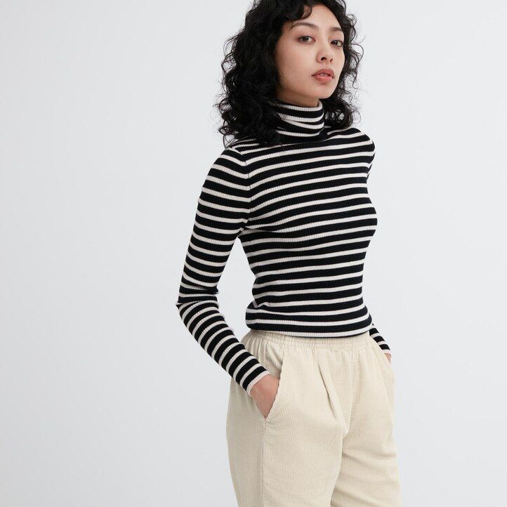 tops de pana marrón uniqlo de corte relajado hasta el tobillo para mujer