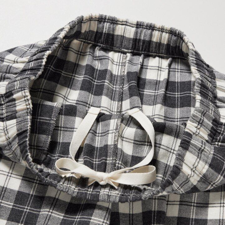 tops de franela blancos uniqlo para mujer