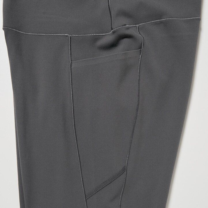 camiseta uniqlo airism con protección uv suave y bolsillos para mujer gris