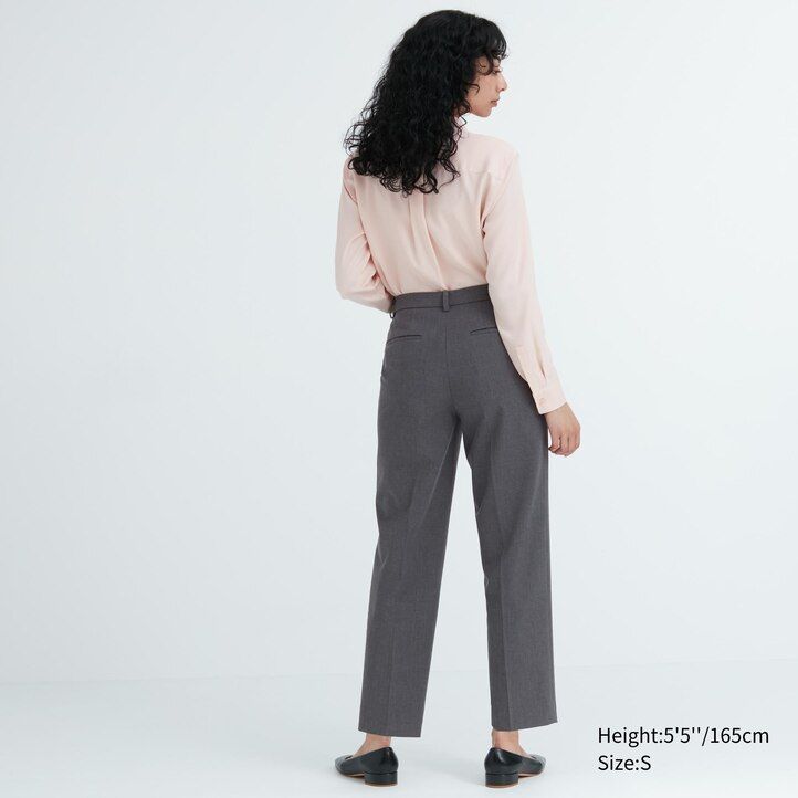 tops elegantes hasta el tobillo uniqlo para mujer color azul marino