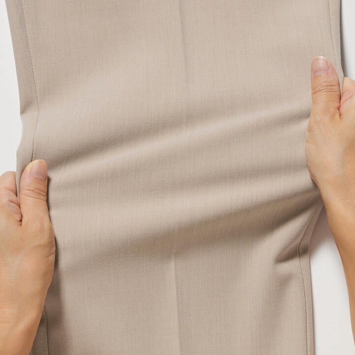 tops elegantes hasta el tobillo uniqlo para mujer en beige
