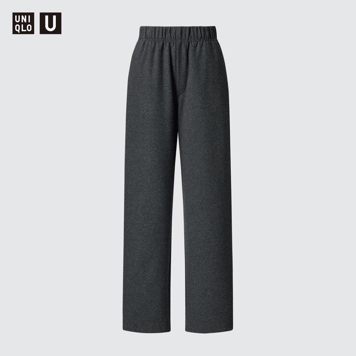 tops de mujer de jersey cepillado uniqlo en marrón oscuro