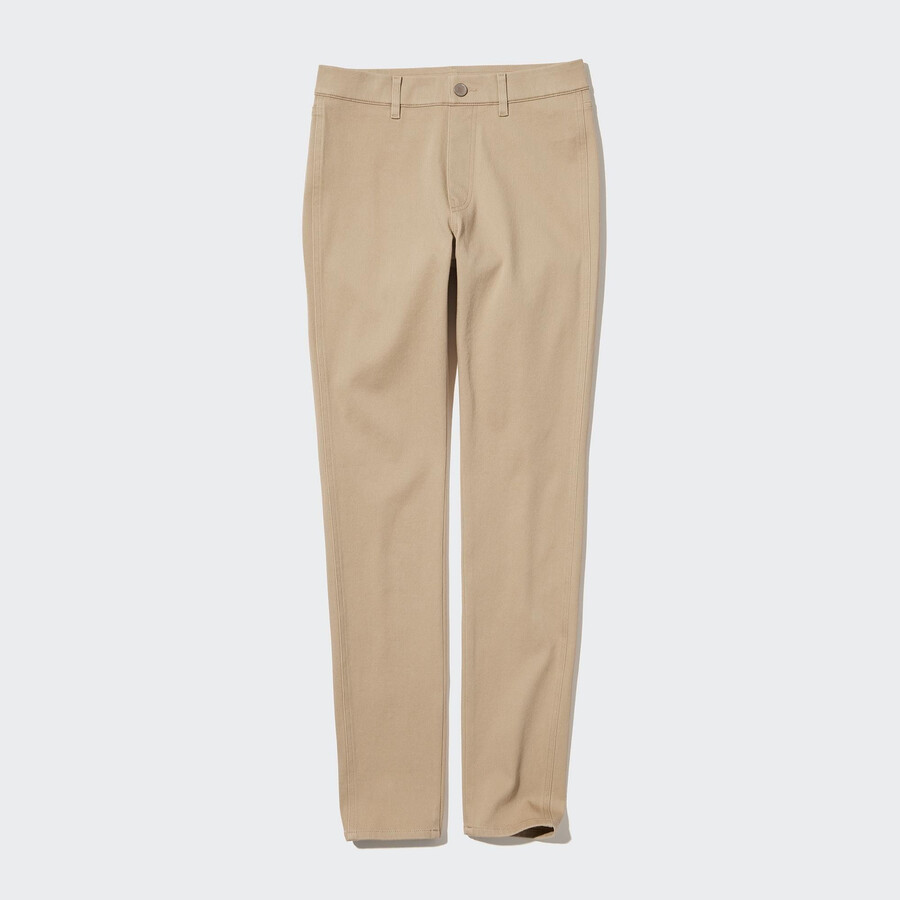tops beige uniqlo ultra stretch para mujer