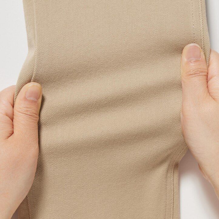 tops beige uniqlo ultra stretch para mujer