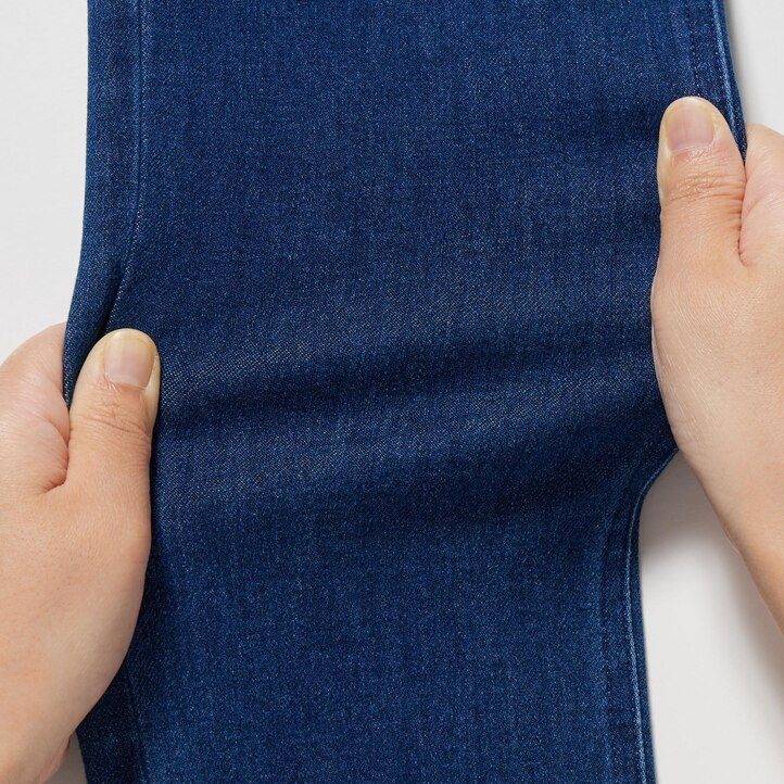 tops de mezclilla ultraelásticos uniqlo azul marino para mujer