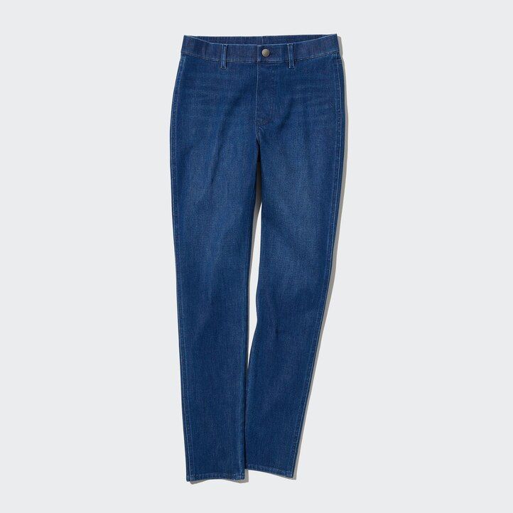 tops vaqueros ultraelásticos uniqlo para mujer en azul