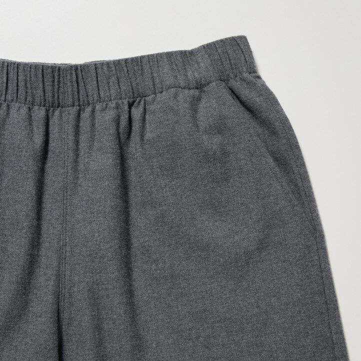 tops de franela uniqlo gris oscuro para mujer