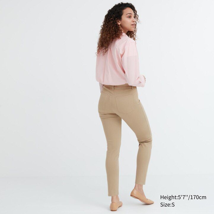 tops ultra stretch uniqlo para mujer verde oscuro