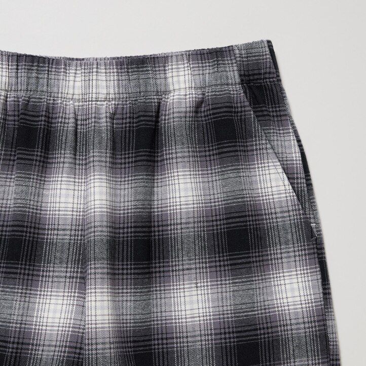 tops de franela uniqlo para mujer en gris