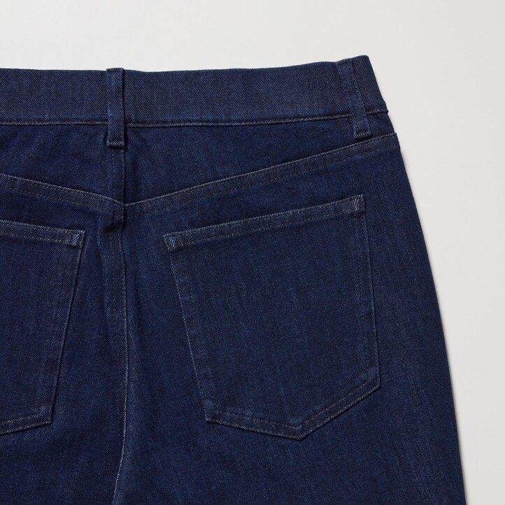 tops vaqueros ultraelásticos uniqlo para mujer en gris oscuro