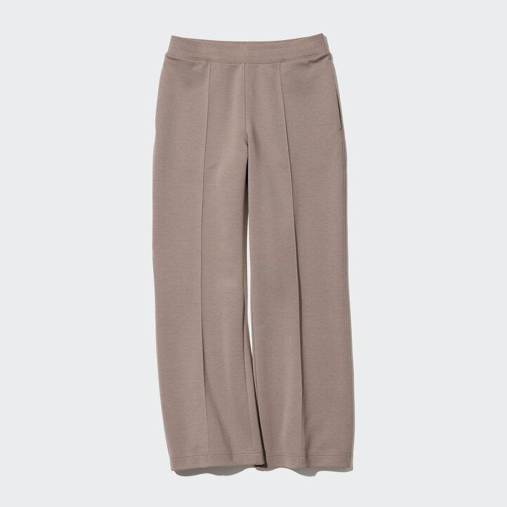 tops de pierna recta uniqlo dry para mujer color blanco